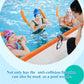 Hanaive 4 Pcs 40 Inch X 4. 1 Inch Jumbo Pool Noodles Bulk Large Swimming Swim Noodles For Floating Craft Projects Pre Slit Clamp