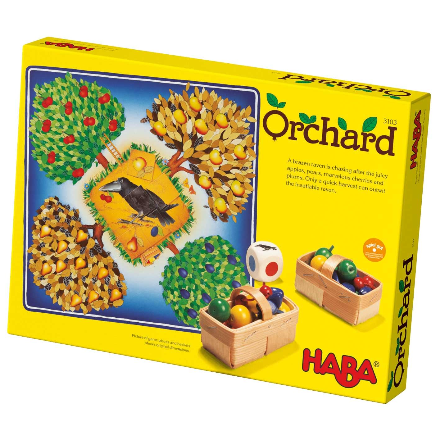 HABA Orchard Game - Classic Cooperative Board Game for Ages 3+ - Made in Germany - Multicolor - Model 3103