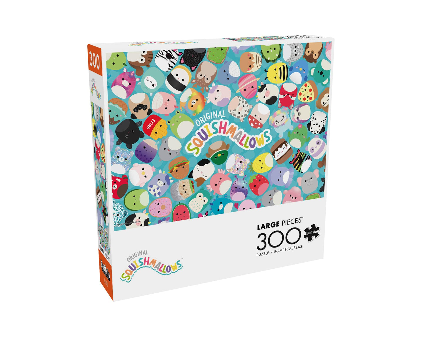 Buffalo Games Squishmallow Friends 300-Piece Jigsaw Puzzle, Large Multicolor, Paper, Model 22408