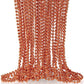 Orange Oval Bead Necklaces (30'') - Pack Of 50 - Gorgeous & Attention-Grabbing, Perfect for Parties, Fun Events & Stylish Fashio