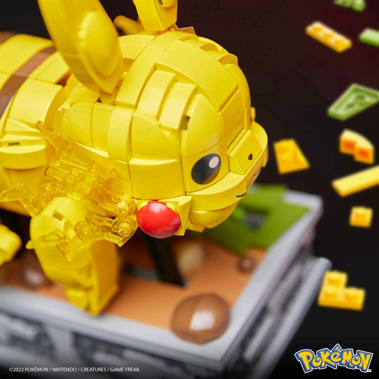 Mega Pok?mon Building Toys Set Motion Pikachu with 1092 Pieces and Running Movement  for mature-themed Collectors