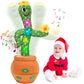 LGOUYGG Talking Cactus Baby Toy, Singing Mimicking Repeating Tummy Time Toys with Music and Light, Infant Babies Toddler Kids Bo