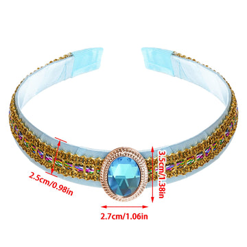 Obmwang Princess Costume Headband Girls Dress Up Headband For Halloween Cosplay Party Dress Up Accessories