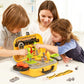 UNIH Kids Tool Sets for Boys Age 2-4 Childs Carpenter Preschool Fixing Tool Kit with Yellow Box, Toys for 2 Year Old