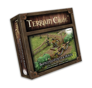 Mantic Games Mgtc125 Terraincrate: Battlefield Fences & Hedges, Multi