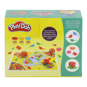 PlayDoh Flower Maker Toy For Kids 3 Years And Up With 3 NonToxic Colors
