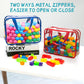 8 Packs 8 Colors Large Toy Storage Bags With Zipper And Labels, Clear Pvc Waterproof Toy Organizers Bags For Board Games, Puzzle