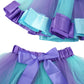 Bgfks Layeredtulle Rainbow Tutu Skirt For Newborn Baby Girls 1St Birthday Photography Outfit Sets. (Mermaid, 0-24 Months)