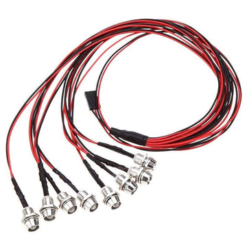 Hobbypower 8 LEDs LED Light Set Headlight Taillight for 1/10 RC Car Truck Crawler HSP Tamiya