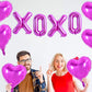 TONIFUL 16 Inch Valentines Day Letter Balloons Banner Foil Valentines Day Decoration Heart Balloons for Valentines Day Wedding