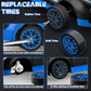YUAN PLAN RC Drift Car, Mini Drift RC Cars 1:24 RC Car 4WD Drift Racing Car 2.4GHz Remote Control Cars with Headlight for Kids E