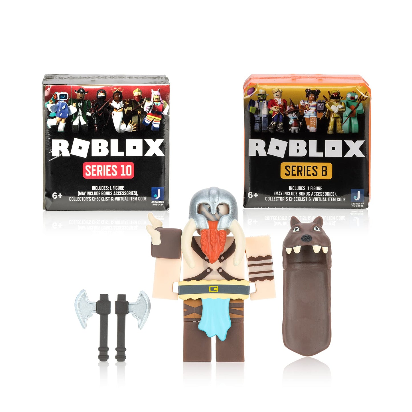 Roblox Action Collection - Kingdom Simulator: Berserker Figure Pack + Two Mystery Figure Bundle [Includes 3 limited availability Virtual Items]