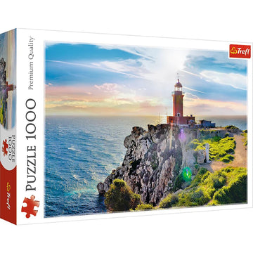 Trefl 1000 Piece Jigsaw Puzzle  The Melagavi Lighthouse  Greece  Multicolor