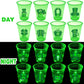 mishunyus 24 Pcs Glow St.Patricks day Cups,St.Patricks Day Party Supplies,Shamrock Party Cups for Party Decorations,Party Favo