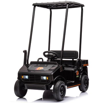 Karbost 12V 7Ah Golf Cart For Kids Boys Girls, Battery Powered Ride On Toys With Parent Remote Control, 2 Seater Ride On Golf Ca