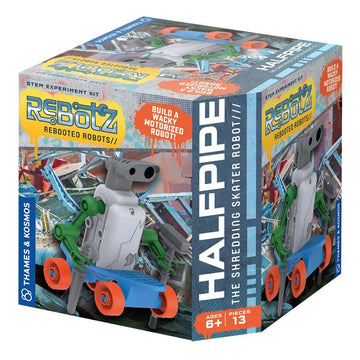 Thames & Kosmos Rebotz: Halfpipe - The Shredding Skater Robot | Build A Wacky Motorized Robot! | Collect All 4 | Combine To Make New Robotic Creations | Great Stocking Stuffer, Easter Basket Goodie