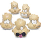 The Pencil Grip Feeling Heads, Soft Stress Ball with Emotion Faces, Opens Communications To Express Feelings, 5 Pack, Caucasian 