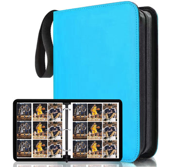 9 Pocket Trading Card Binder, 900 Pockets Basketball Binder For Mtg, Top Loading Collector Album, Pu Leather Folder For Game And