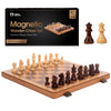 Chess Set Magnetic - enhanced Wooden Board Game with a Portable Wood Case and SeStorage for Pieces  Set for Kids and mature-themeds (Beech Wood) - Chess protective coveringy