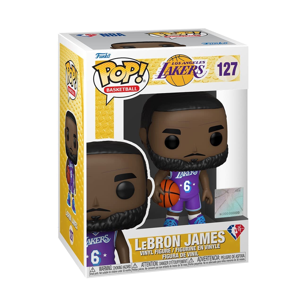 Funko Pop Nba: Lakers - Lebron James, Multicolor (57628)