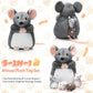 Arrowbash 5 Pcs Mouse Stuffed Animals Set 14'' Large Mommy Rat Plush With 4 Small Mouse Babies In Her Zippered Tummy Stuffed Rat