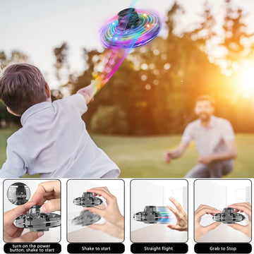 Flying Spinner Mini Ufo Drone, Ifly Spinner Fly Ufo Flying Fidget Spinner, Ifly Hand Controlled Boomerang Drone Cool Toys Gifts