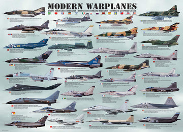 Eurographics Modern Warplanes Puzzle (1000-Piece)