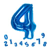 32 Inch Blue Number 4 Balloons Foil Ballon Digital Birthday Party Decoration Supplies (Blue Number 4 Balloon)