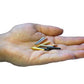 We Games Easy-Grip Metal Cribbage Board Pegs And Velvet Pouch - Set Of 12 Pins (3 Brass, 3 Chrome, 3 Black, 3 Copper)