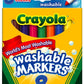 Crayola Washable Markers, Broad Point, Classic Colors, 8/Pack (58-7808) (Pack of 3), Multi