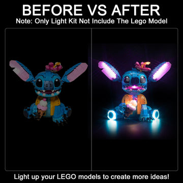 Hilighting Upgraded Led Light Kit Compatible With Lego 43249 Stitch Toy Building Set, Lights Decoration Compatible With Lego 432