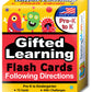 Gifted Testing Flash Cards Following Directions For PreK Kindergarten Educational Toy Practice For Cogat Test, Olsat Test, Itbs