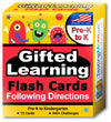 Gifted Testing Flash Cards Following Directions For PreK Kindergarten Educational Toy Practice For Cogat Test, Olsat Test, Itbs