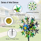 Venniy Hummingbird Wind Spinner, Metal Outdoor Wind Sculptures & Spinners, 68.5 Inch Double Windmill Spinner For Yard Lawn Garde