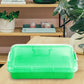 15Inch Portable Sensory Bin Play Tray With Lid, Fill With Water, Sand, Beads And More (Green)