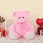Morismos Giant Teddy Bear 5Ft Stuffed Animal For Girlfriend,Human Size Cuddly Teddy Pink Bear Toy For Valentine,Jumbo Stuffed Be