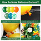 Gresatek Jungle Themed Balloon Garland Arch Kit, Sage Green Orange Yellow Olive Balloons Decorations For Boys Girls Birthday Bab