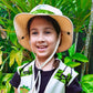 Safari Kidz Outdoor Explorer Kit - Children'S Camouflage Cargo Vest And Hat Set (Green)