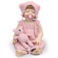 Jrlcgyp Reborn Baby Dolls, 20'' Realistic Silicone Full Body Vinyl Baby Girl With Dimples, Real Life Newborn Sleeping Smile Baby
