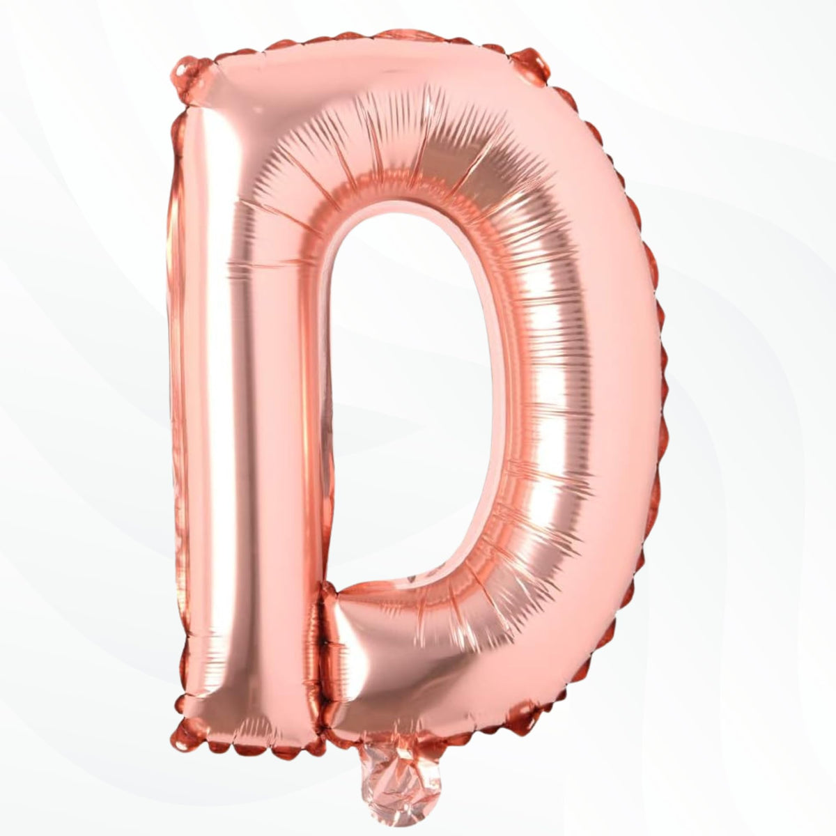 Flyloons Rose Gold D Letter Foil Balloon Alphabets Balloons Perfect for Birthday Decoration Items, Anniversary, Bachelorette, We