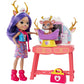 Enchantimals Art Studio Playset with Felicity Fox Doll and Flick Fox, 6-inch Small Doll, with Easel, Stool and Smaller Art and P