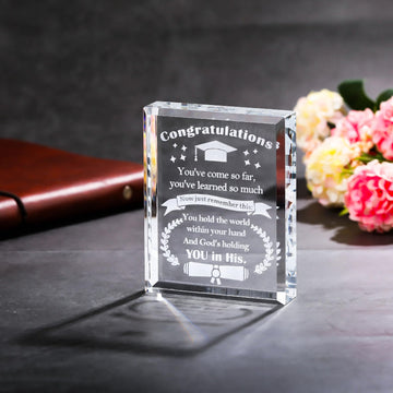 Movdyka College Graduation Gifts For Him Her 2024 High School Cool Class Of 2024 Crystal Keepsake Masters Degree Or Phd Graduati