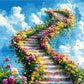 Tulip N Turtle Road To Heaven Diy Acrylic Paint By Number Kit For Adults Beginner Canvas Painting By Number Acrylic Painting. Wa
