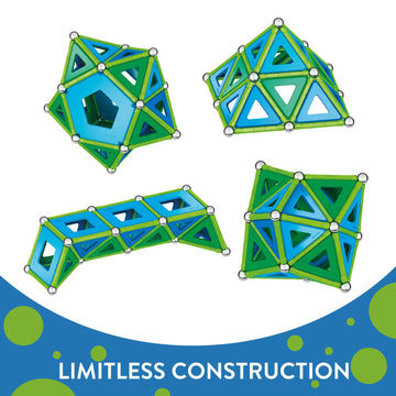 Geomag Classic Panels 114-Pc Magnetic Construction Set For Kids Ages 5 And Up | Swiss-Made Stem Educational Toy Made From 100% Recycled Plastic | Screen-Free Activity