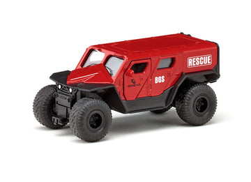 Siku 2307, GHE-O Rescue Vehicle, 1:50, Metal/Plastic, Red, Multi-Functional, Compatible Models at The Same Scale