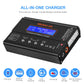 Lipo Battery Charger, 1S-6S Balanced Charger Discharger, 1-6S Lipo Li-ion NiMH NiCD Li-Fe Battery with Tamiya XT60 Deans Futaba