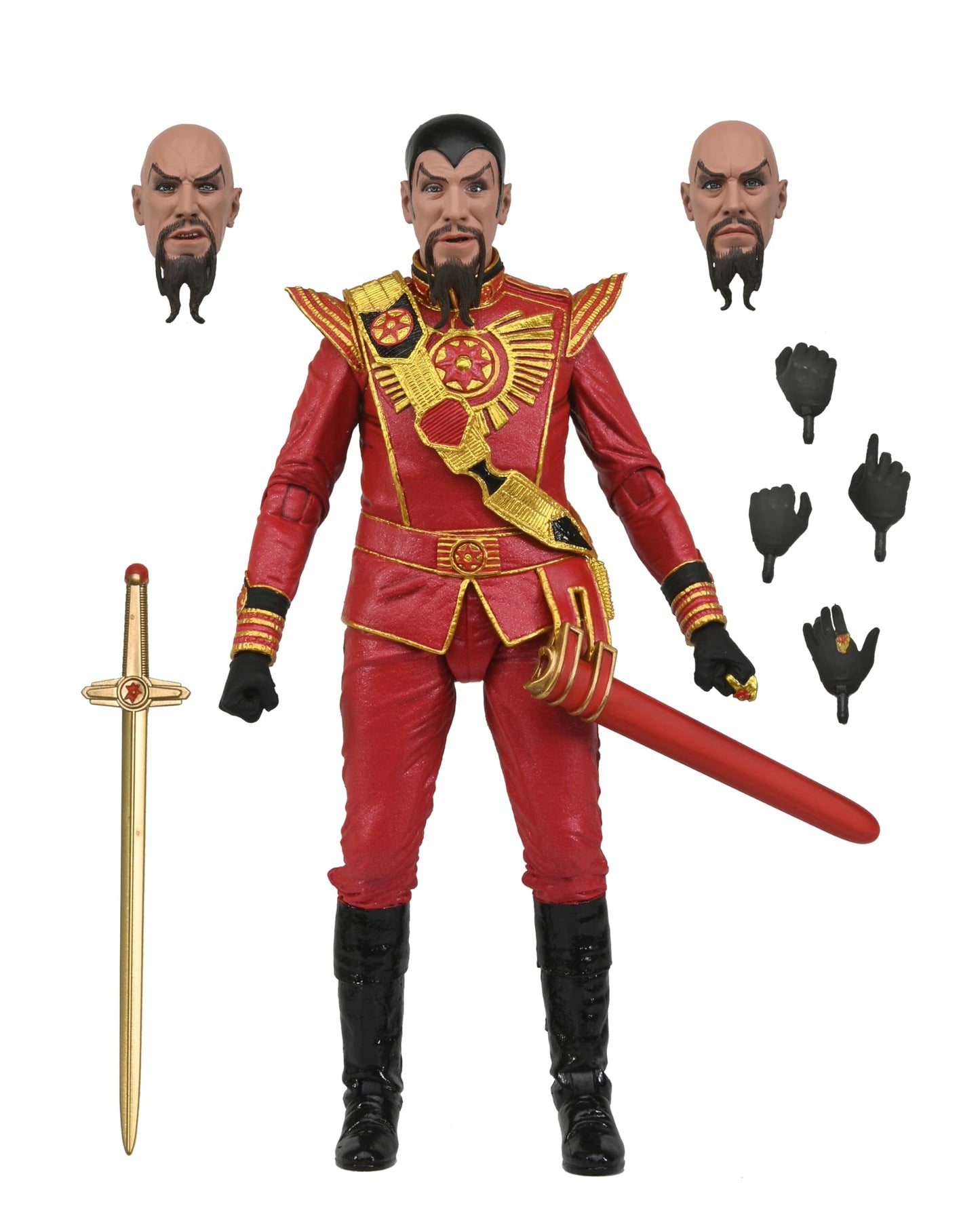 Neca - King Features Flash Gordon - Ming Red Military 7In Ultimate Action Figure