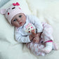 CHAREX 22" Reborn Baby Doll Lucy, Realistic Soft Vinyl Weighted Doll, Gift Set