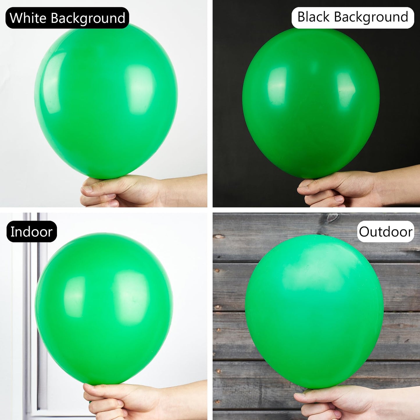 Partywoo Malachite Green Balloons, 127 Pcs Clover Green Balloons Different Sizes Pack Of 36 Inch 18 Inch 12 Inch 10 Inch 5 Inch Green Balloons For Balloon Garland Arch As Party Decorations, Green-Y24