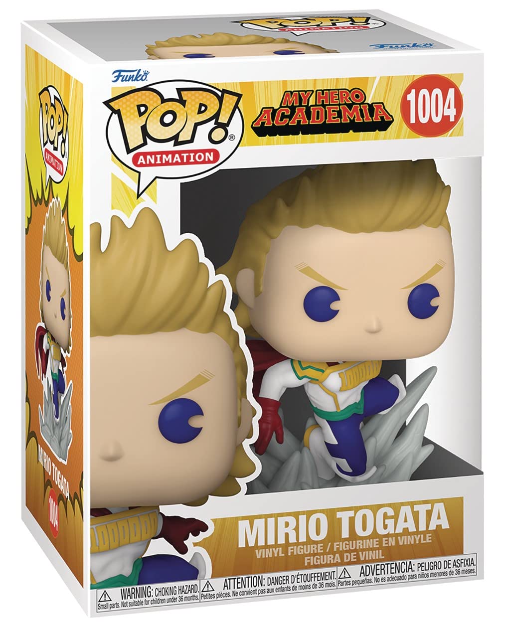 Pop My Hero Acadamia - Mirio Togata In Hero Costume Funko Vinyl Figure (Bundled With Compatible Box Protector Case), Multicolor, 3.75 Inches
